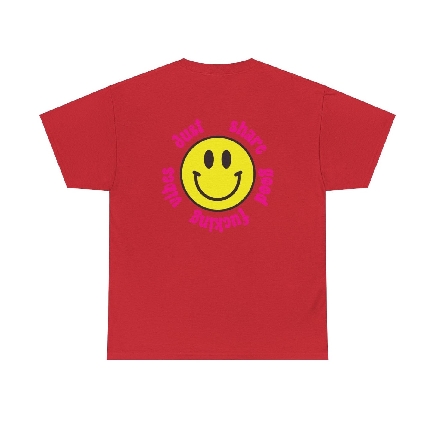 Share good vibes t shirt red