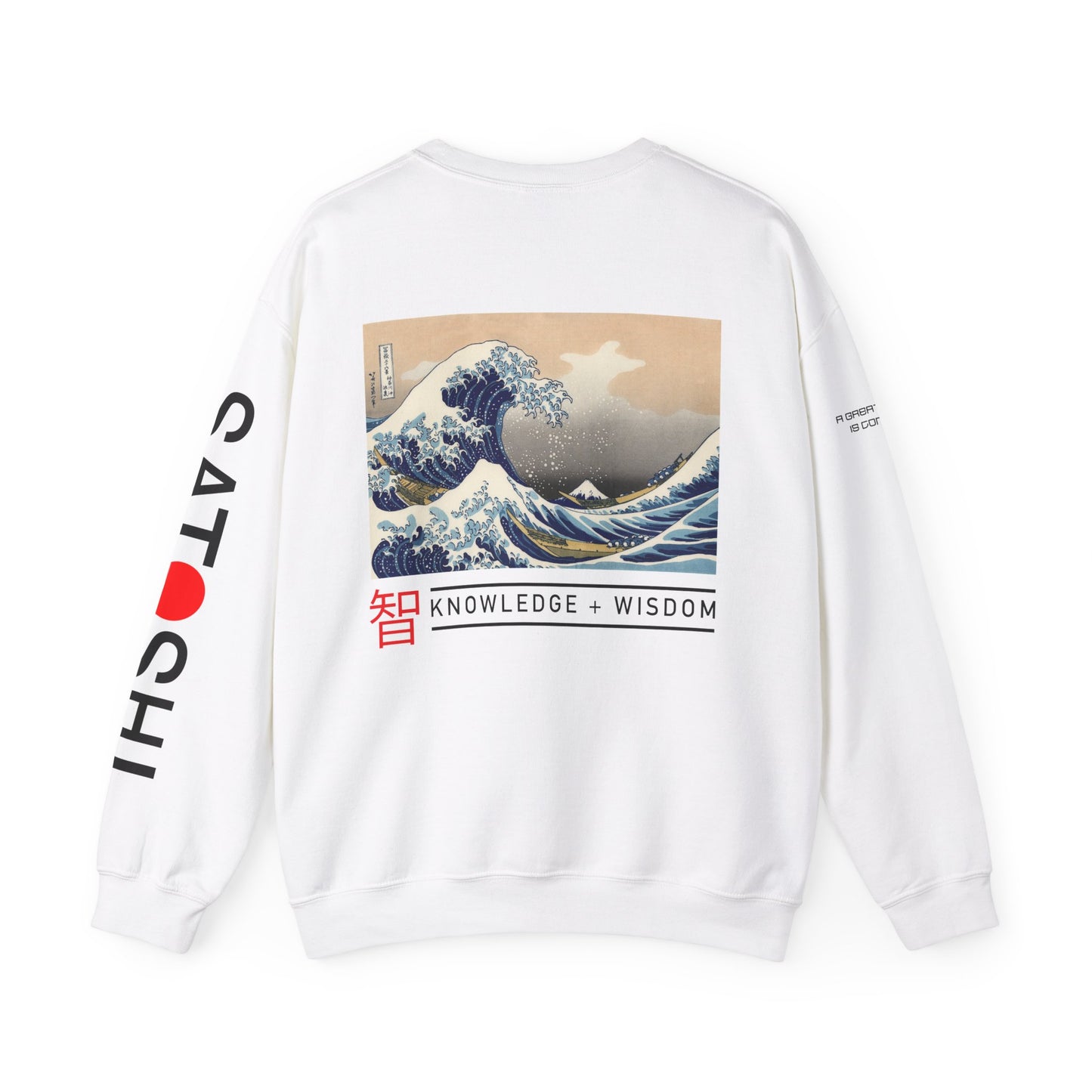 Bitcoin Sweatshirt – Japanese Wave-Inspired Satoshi Nakamoto Crypto Streetwear