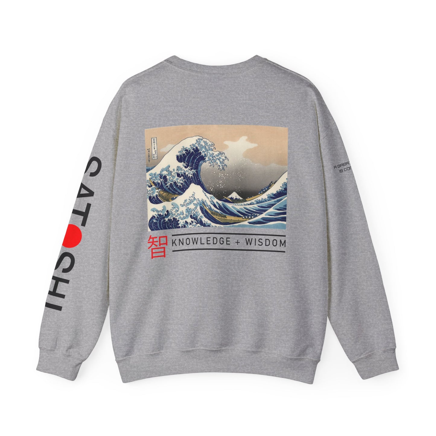 Bitcoin Sweatshirt – Japanese Wave-Inspired Satoshi Nakamoto Crypto Streetwear