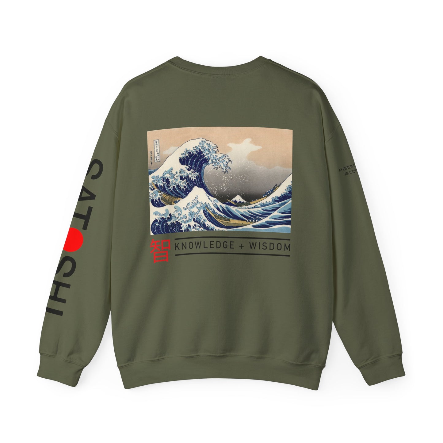 Bitcoin Sweatshirt – Japanese Wave-Inspired Satoshi Nakamoto Crypto Streetwear