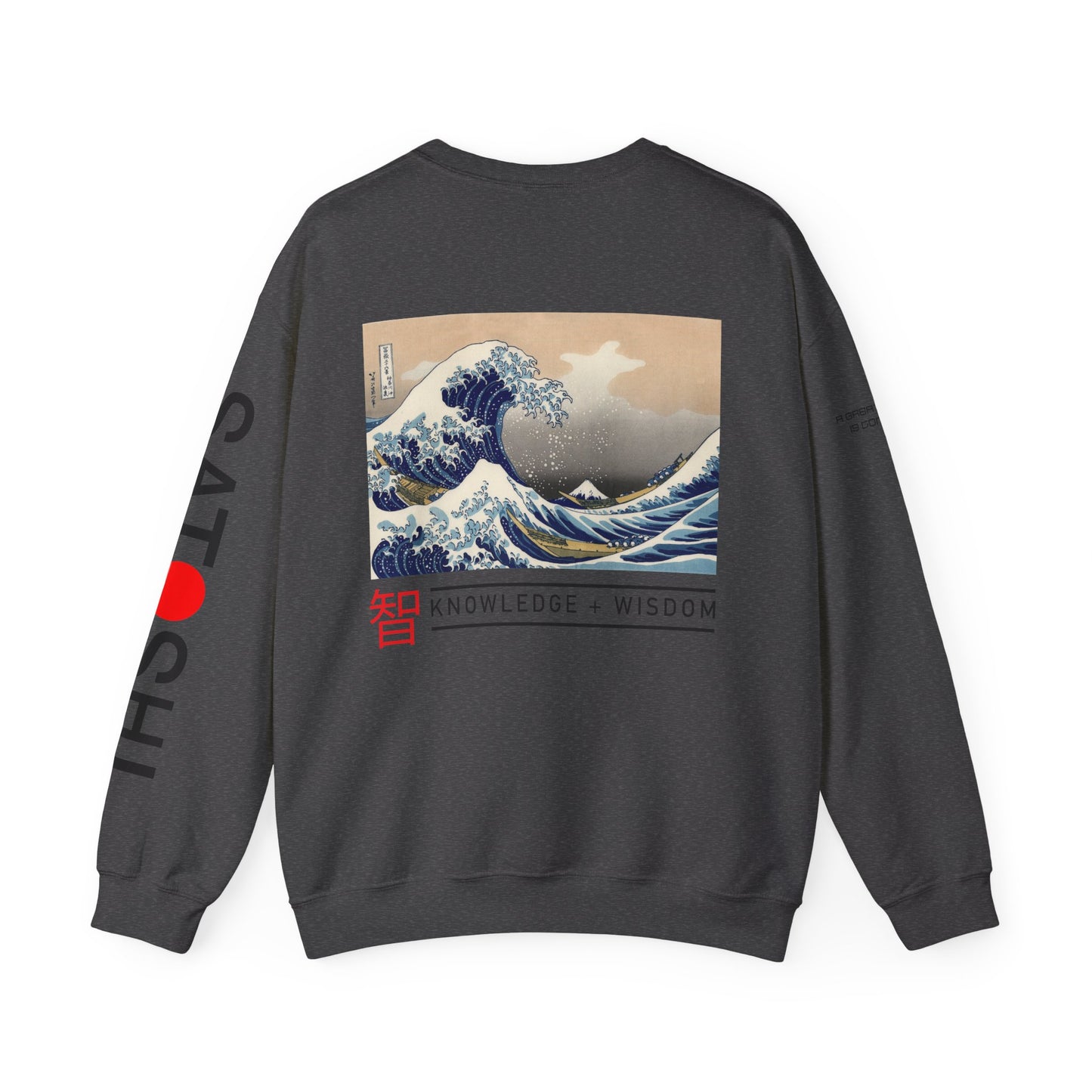 Bitcoin Sweatshirt – Japanese Wave-Inspired Satoshi Nakamoto Crypto Streetwear