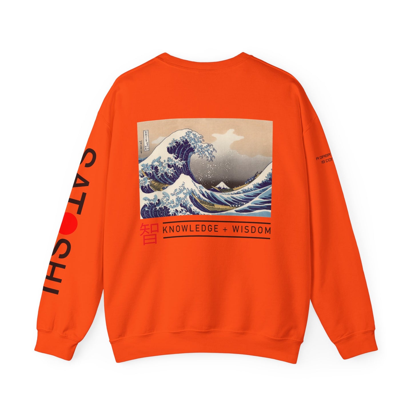 Bitcoin Sweatshirt – Japanese Wave-Inspired Satoshi Nakamoto Crypto Streetwear
