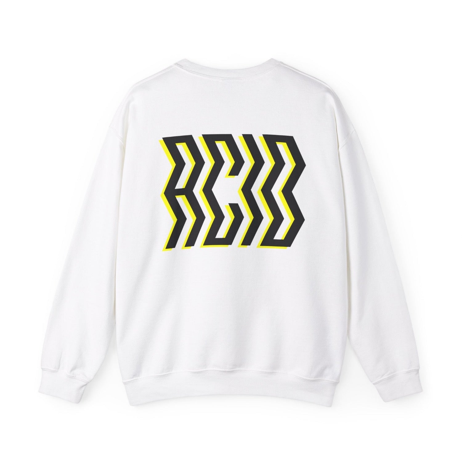whit acid sweatshirt, ACID house back print