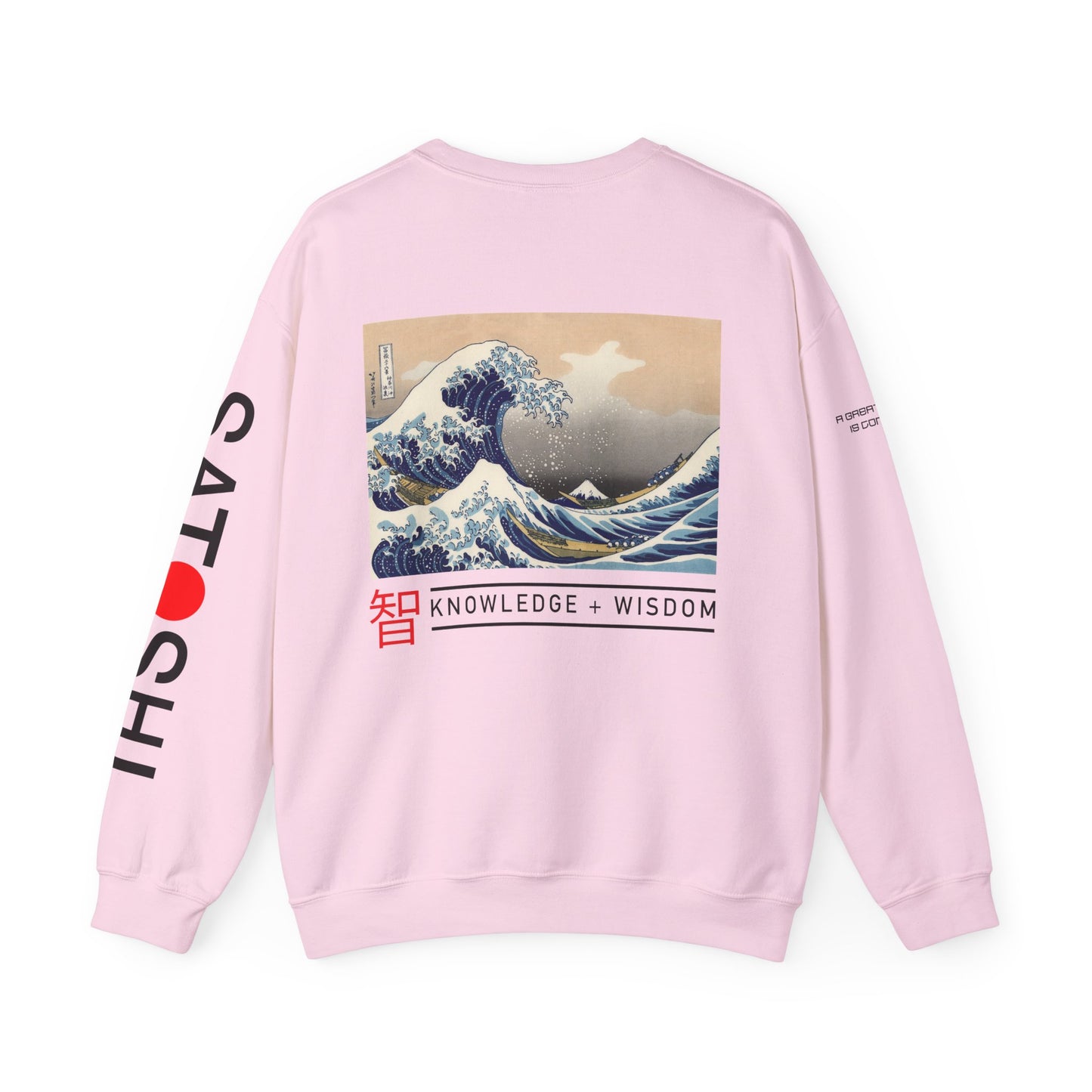 Bitcoin Sweatshirt – Japanese Wave-Inspired Satoshi Nakamoto Crypto Streetwear