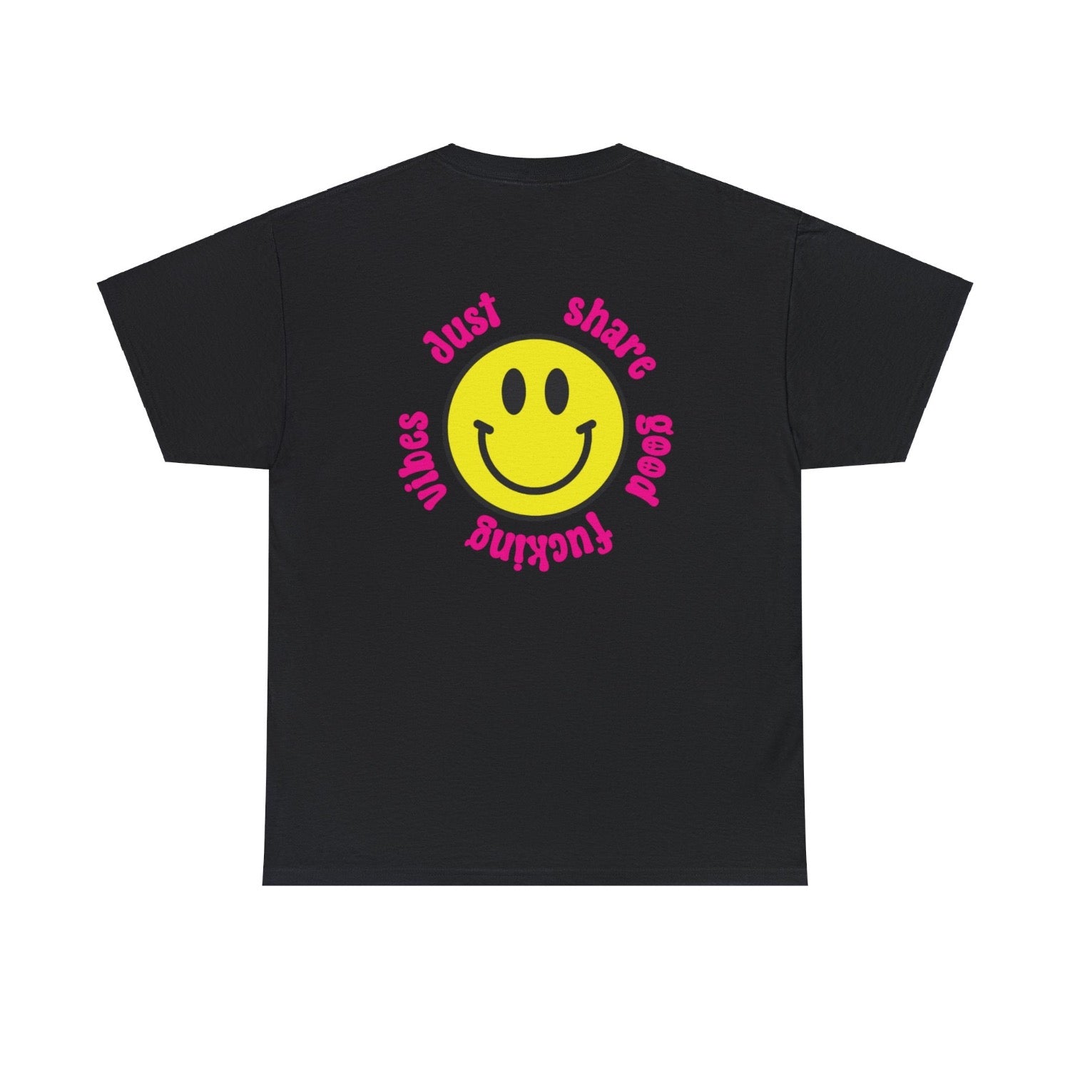 Share good fucking vibes t shirt black