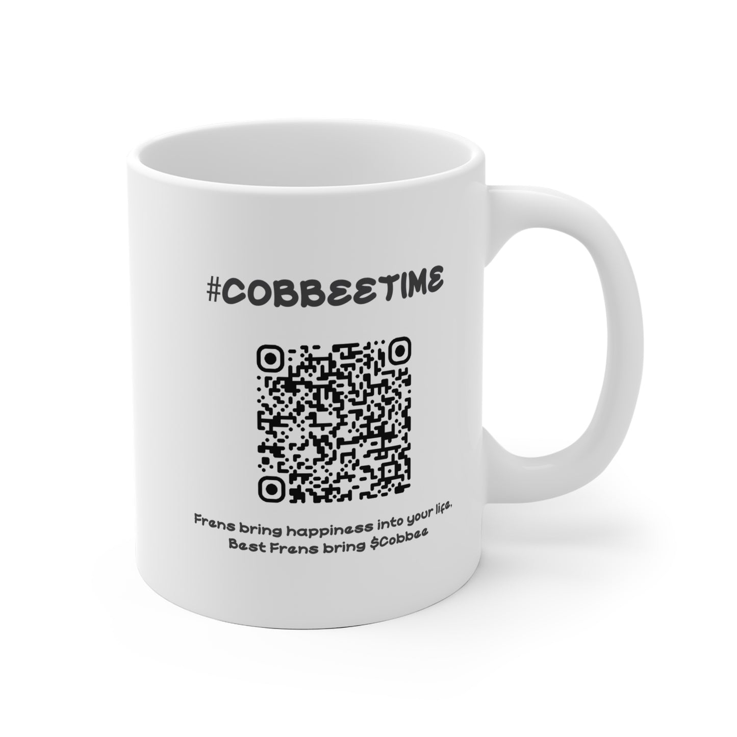 $COBBEE IRL Crypto Coffee Mug White