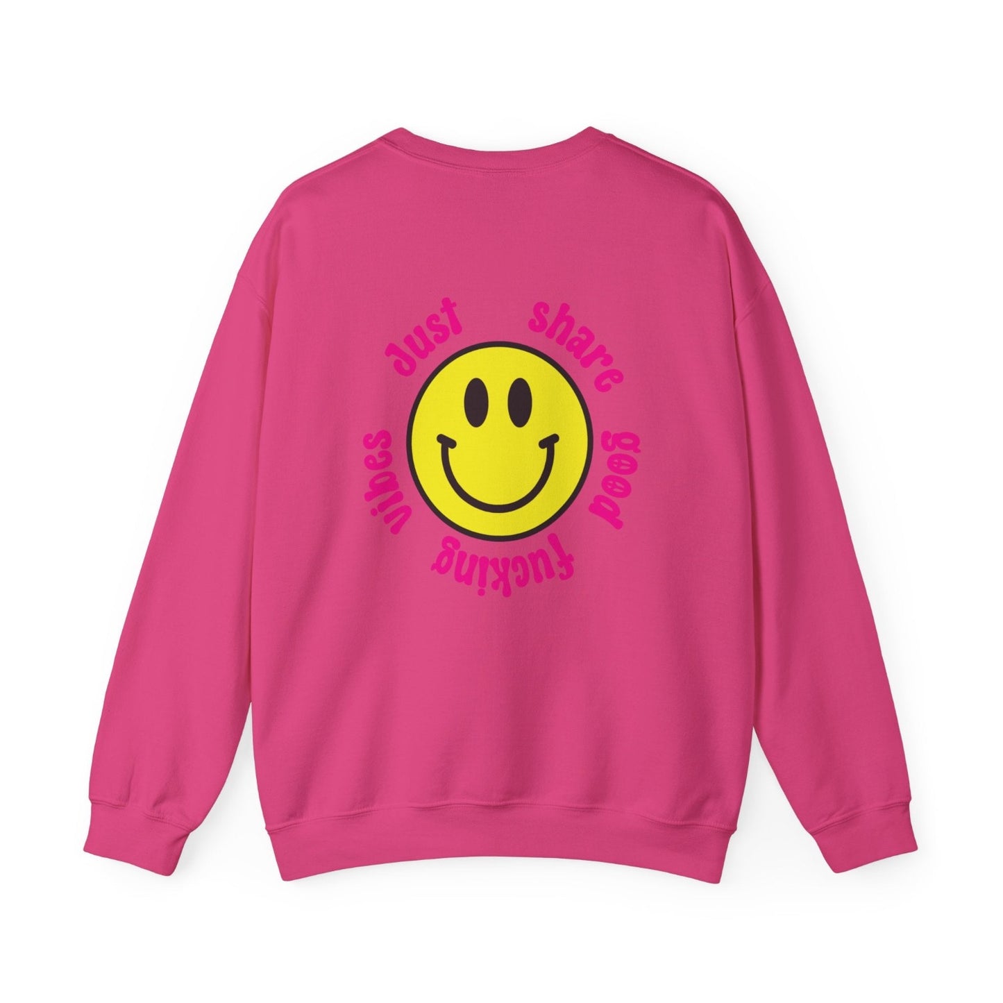 good vibes sweatshirt pink