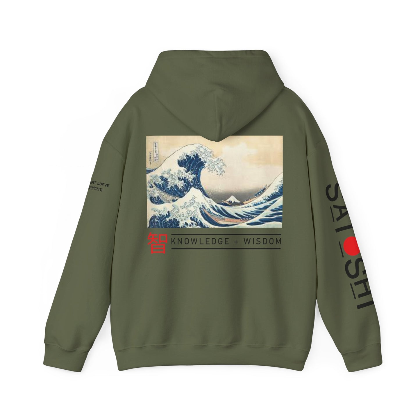 Bitcoin Hoodie - Satoshi Nakamoto Japanese Streetwear | Crypto Wave Design