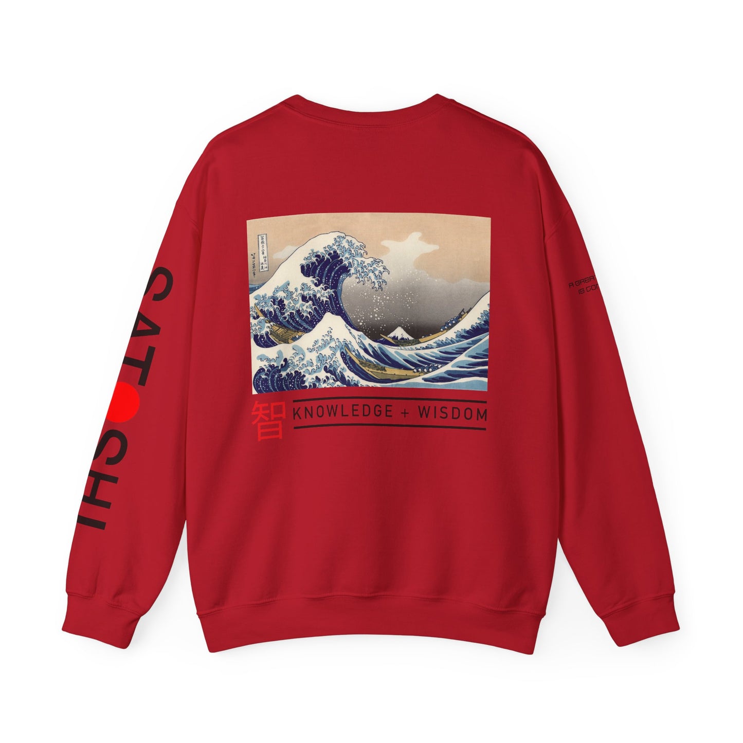 Bitcoin Sweatshirt – Japanese Wave-Inspired Satoshi Nakamoto Crypto Streetwear
