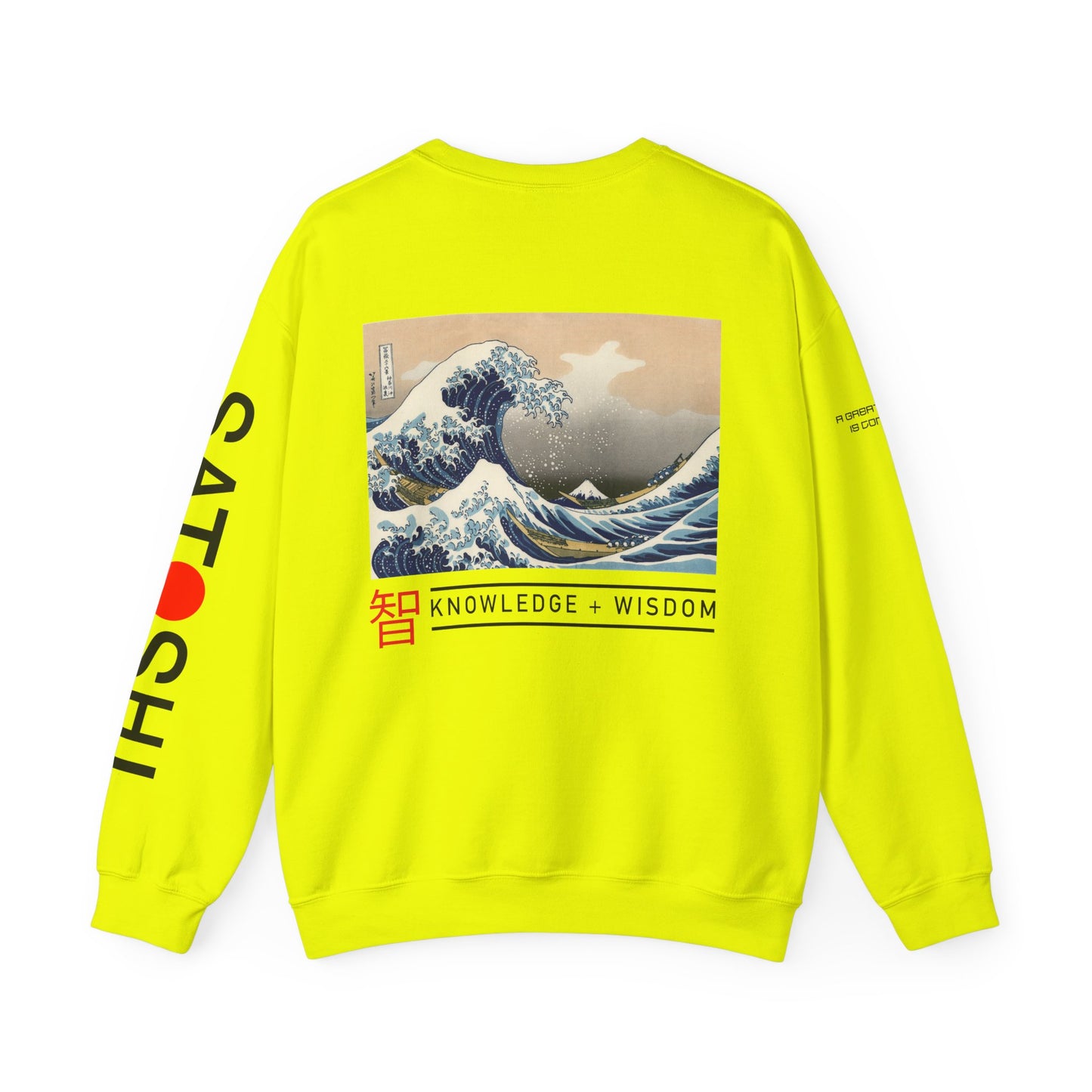 Bitcoin Sweatshirt – Japanese Wave-Inspired Satoshi Nakamoto Crypto Streetwear