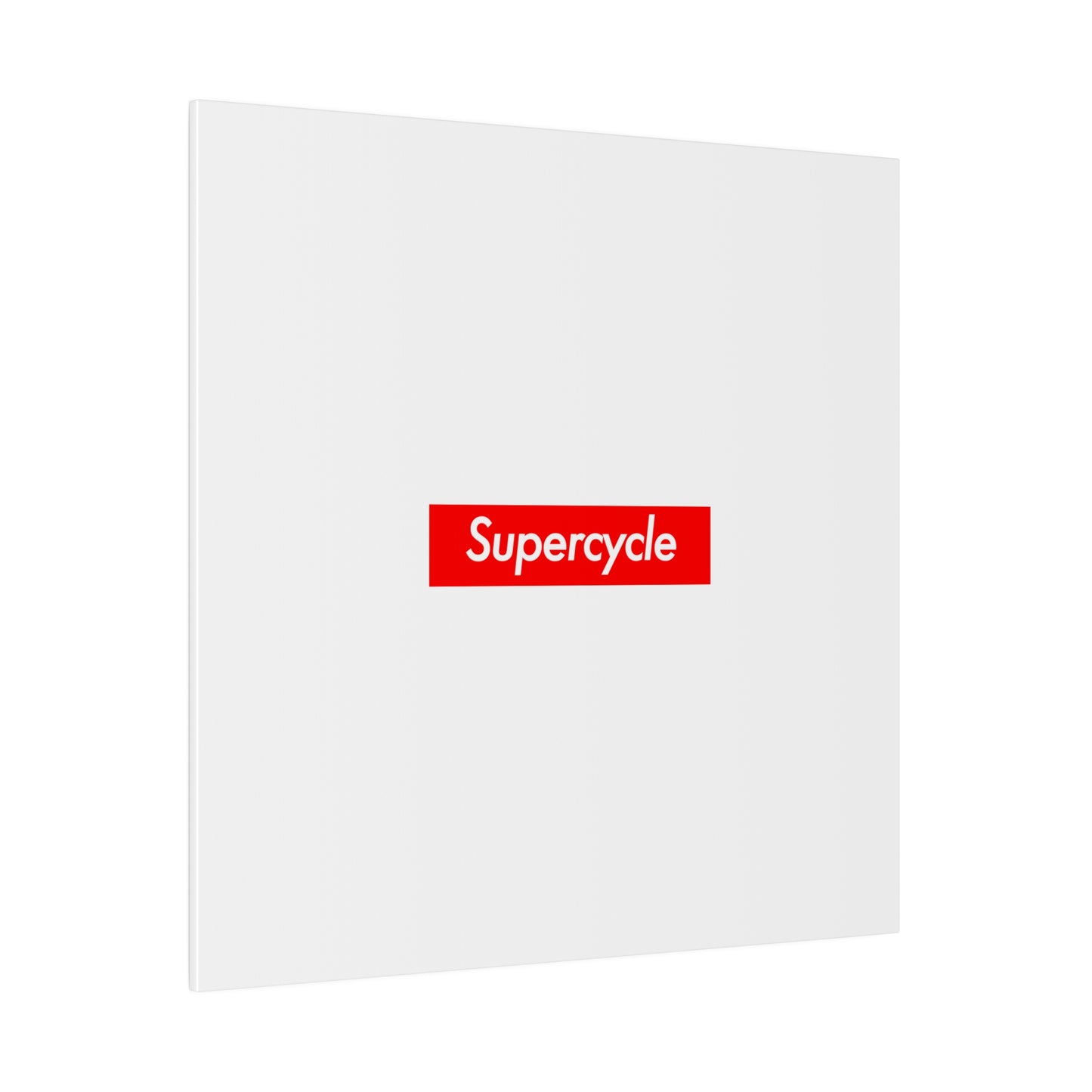 Supercycle Crypto Canvas Print White