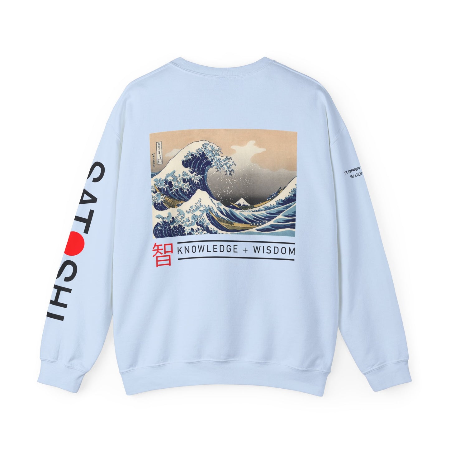 Bitcoin Sweatshirt – Japanese Wave-Inspired Satoshi Nakamoto Crypto Streetwear