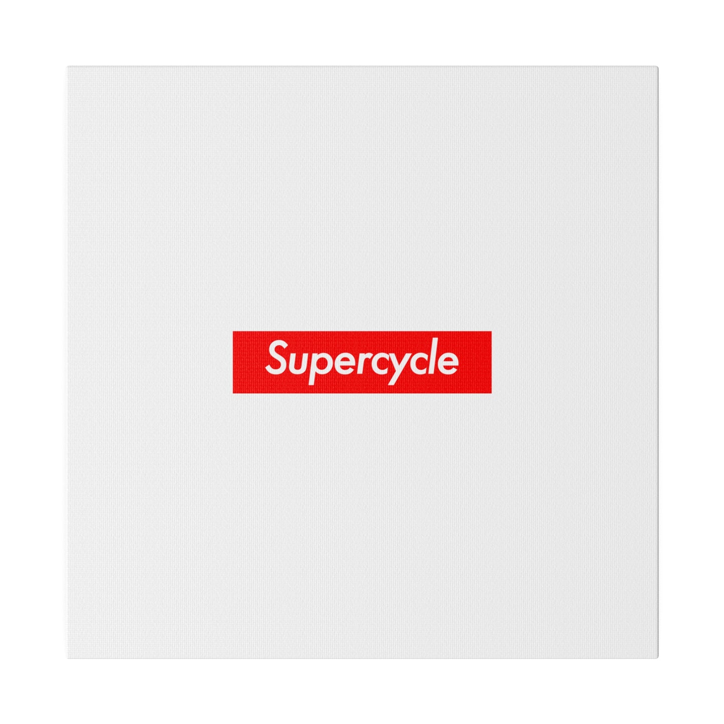 Supercycle Crypto Canvas Print White