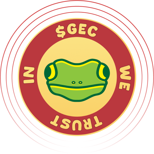 $gec inu crypto currency meme token logo