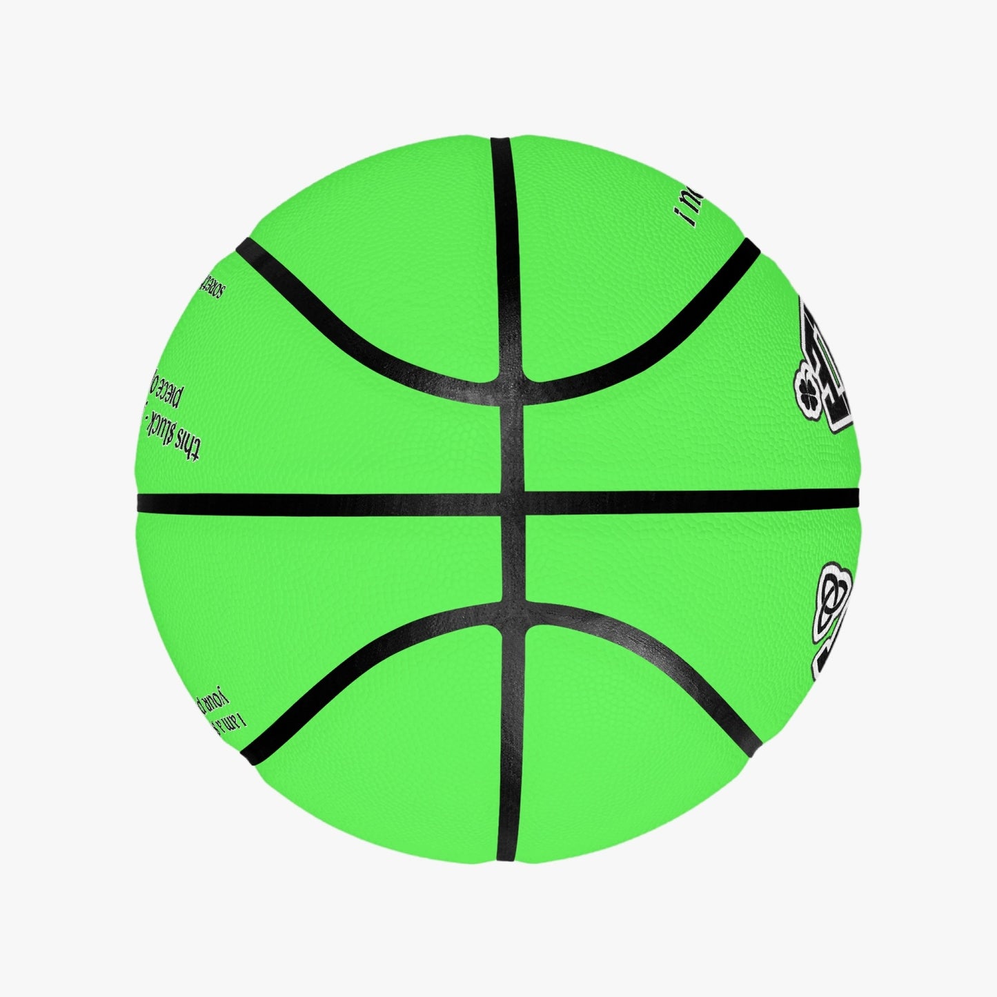 Make Some $Luck Basketball Neon Green