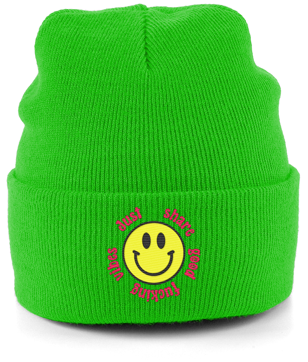 smiley face beanie