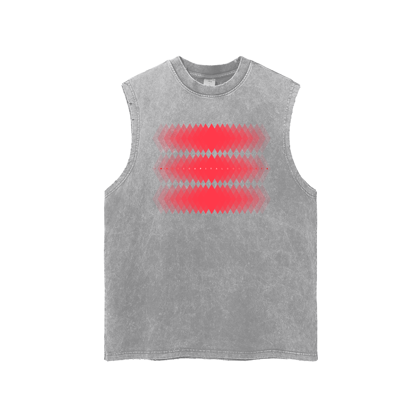 Avalanche Where Capital Connects Frayed Hem Tank Top