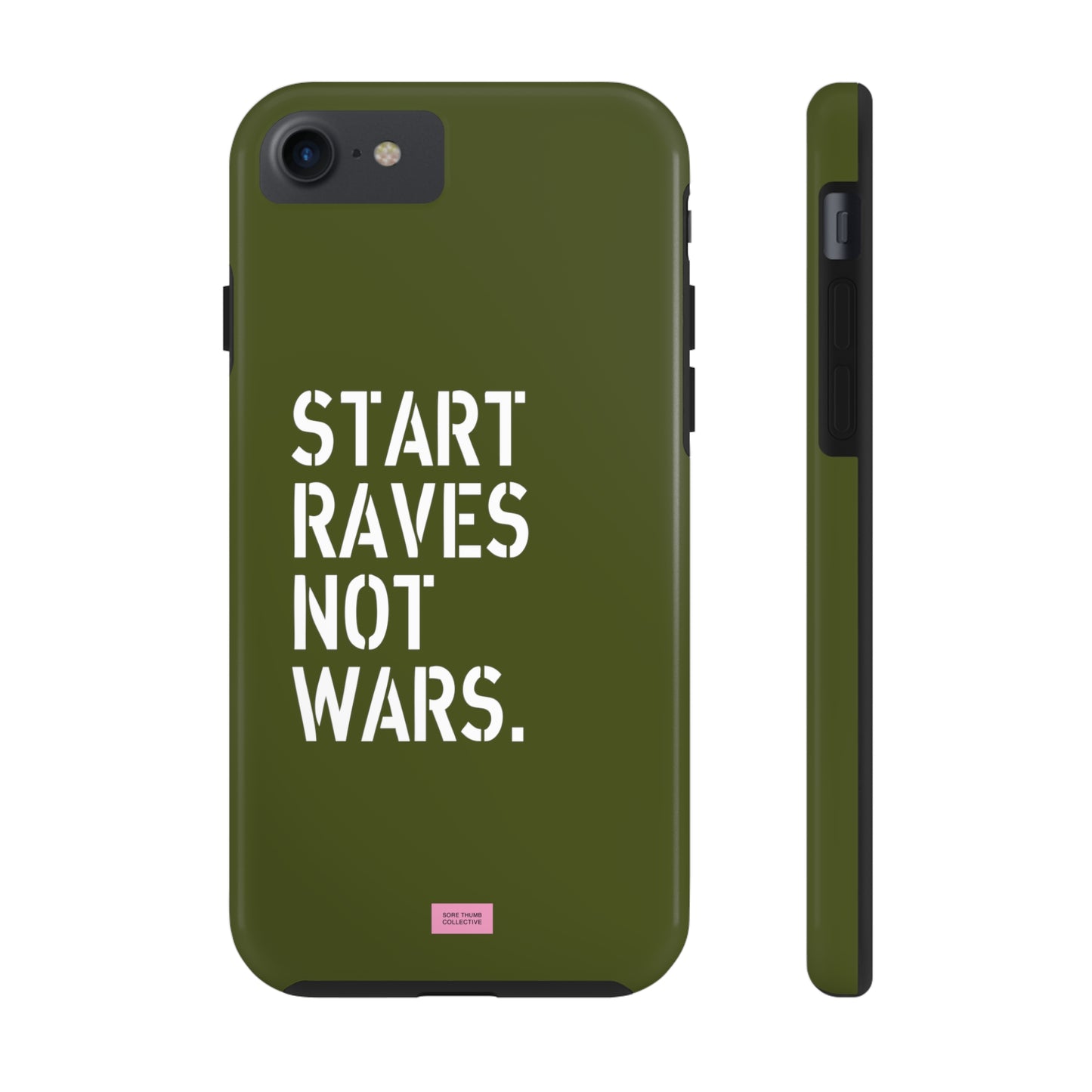 Start Raves Not Wars iPhone Case