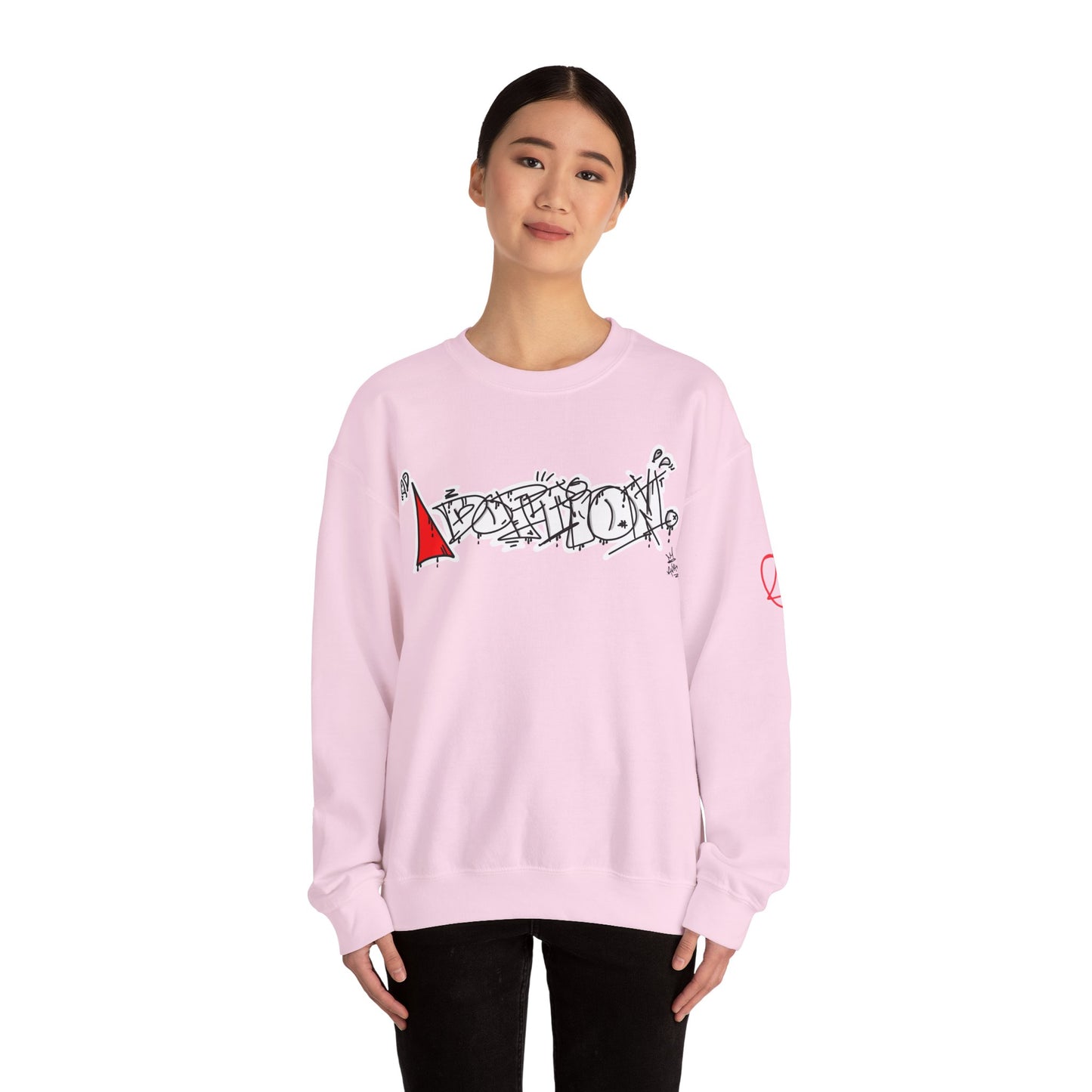 Black Avalanche Adoption Graffiti Sweatshirt