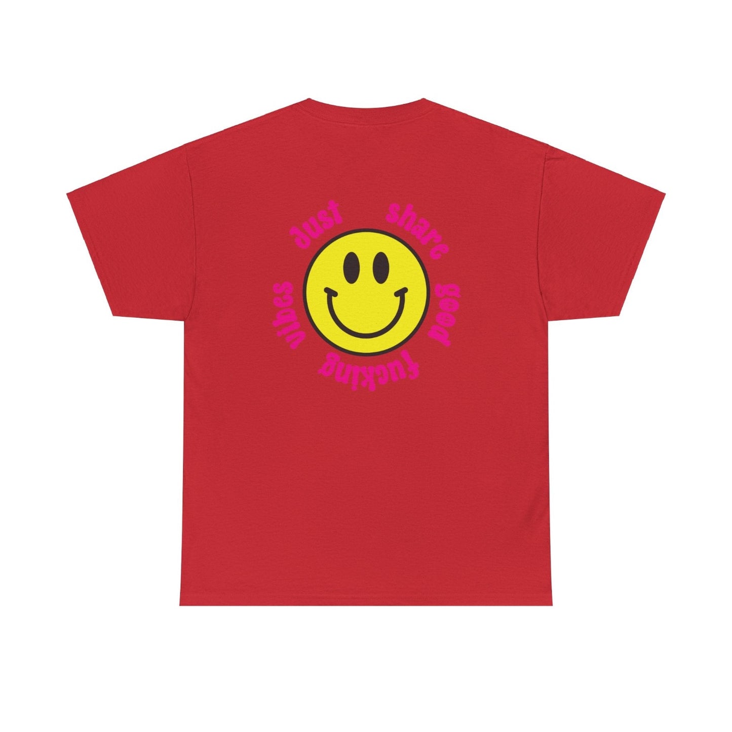 Share good vibes t shirt red