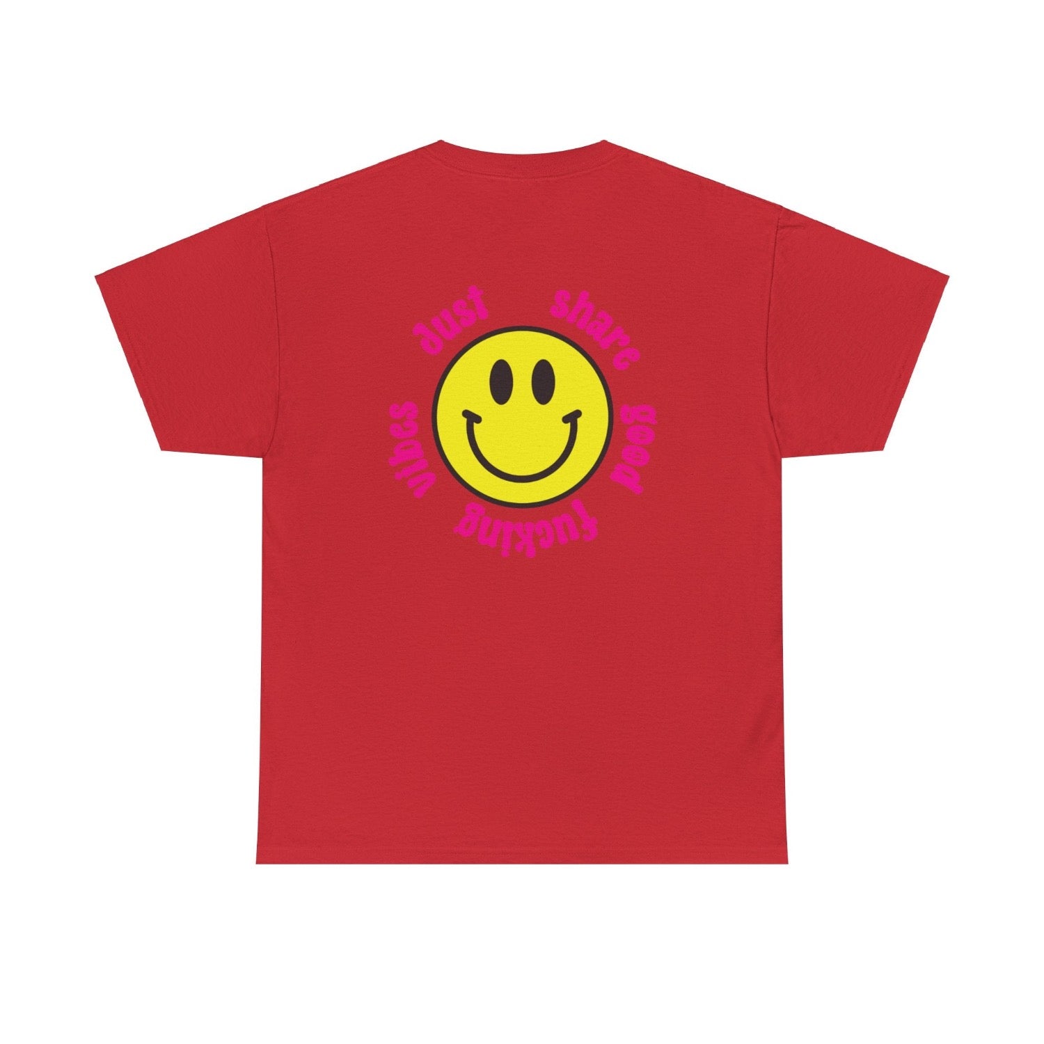 Share good vibes t shirt red