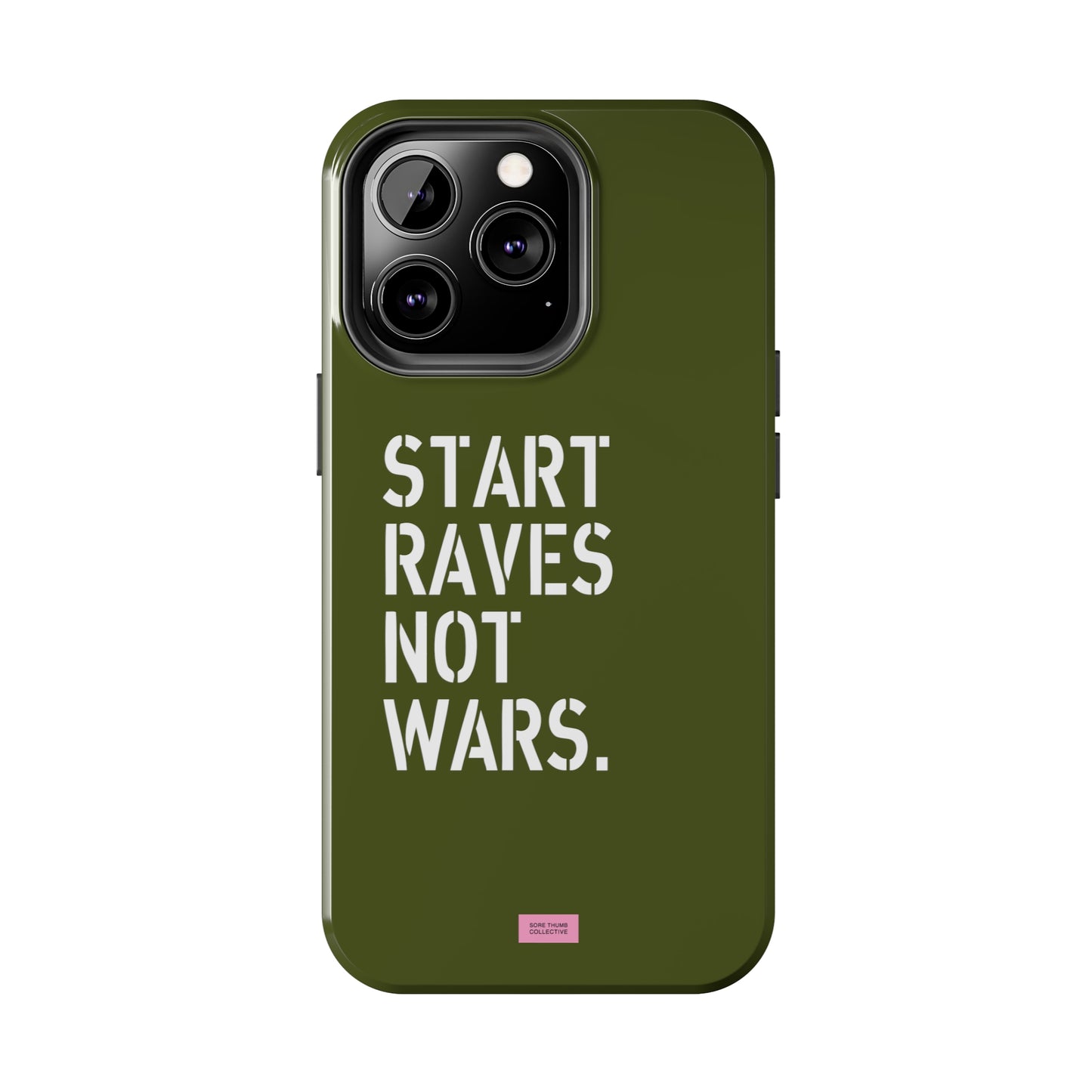 Start Raves Not Wars iPhone Case