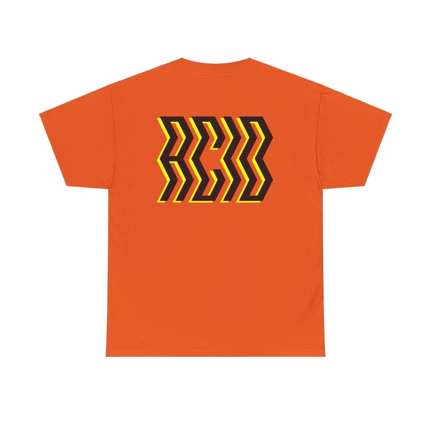 acid house t shirt orange