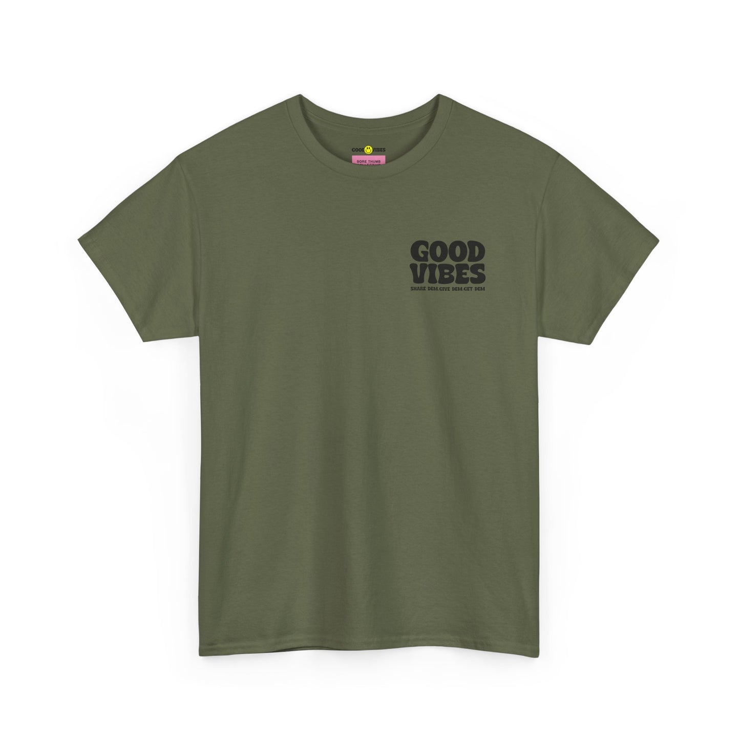 Good Vibes T-Shirt | Bold Graphics, Spiritual Style, & Crypto Merch in Brights, Pastels, Black & White