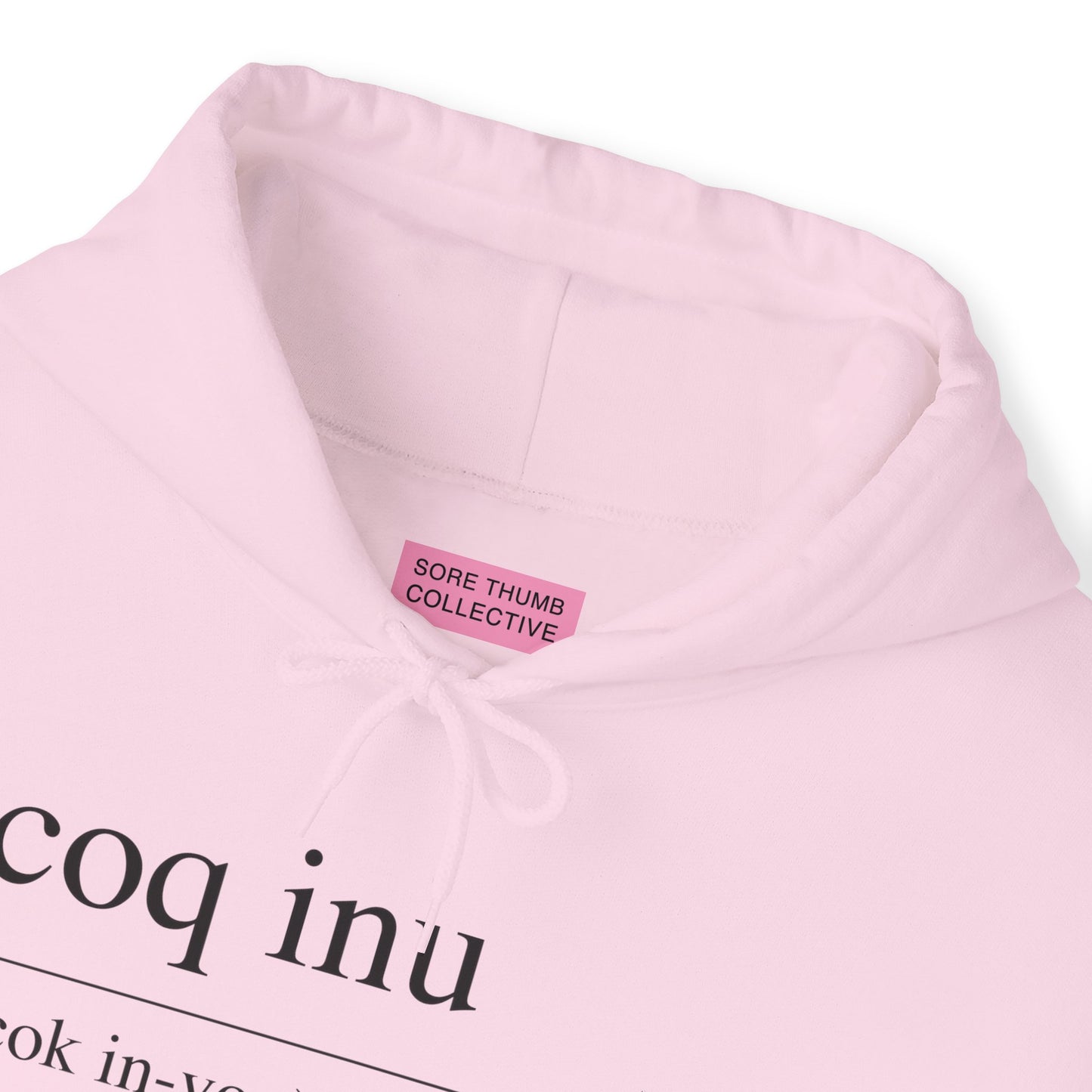 COQ Inu Dictionary definition hooded top