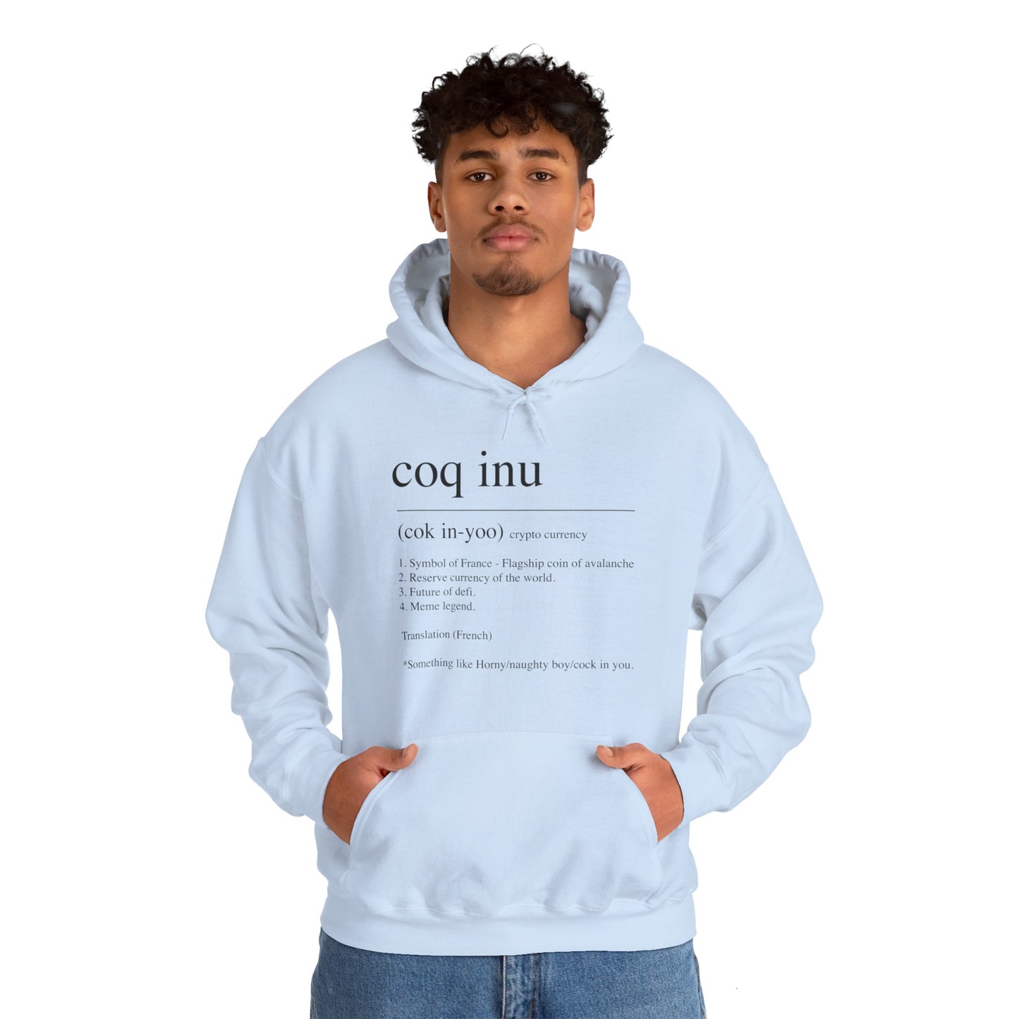 COQ Inu Dictionary definition hooded top