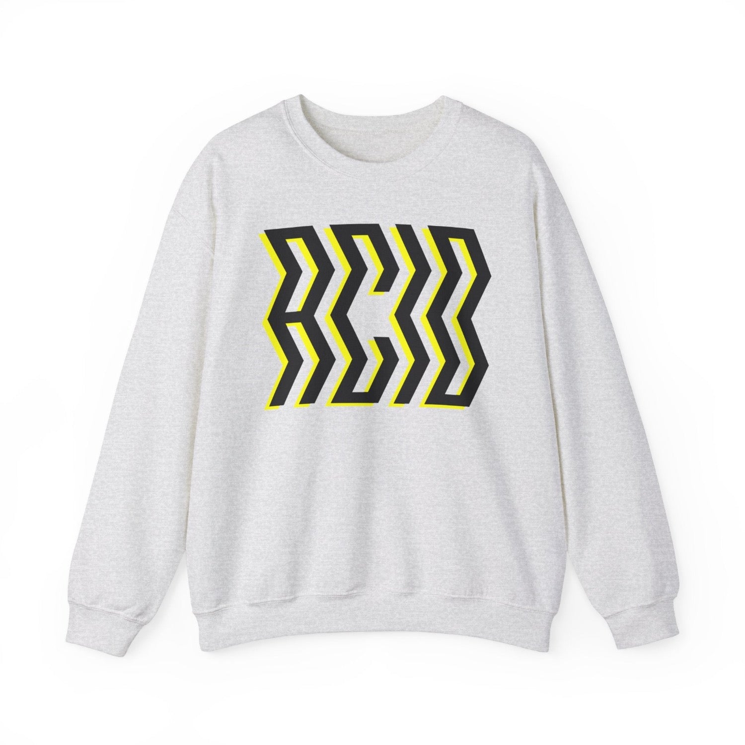 Acid house sweatshirt with large front acid print wit trippy effect