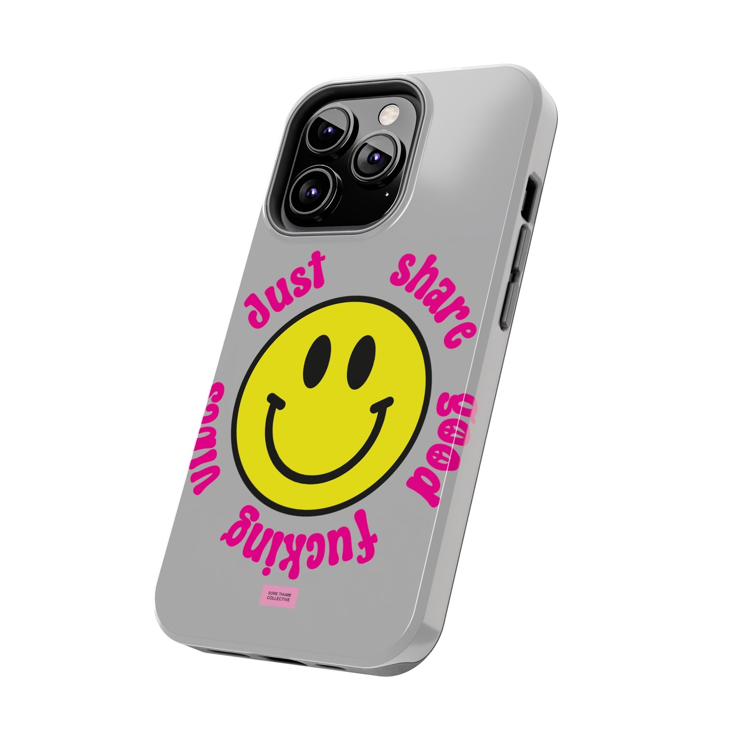 Good Vibes Smiley iPhone Case