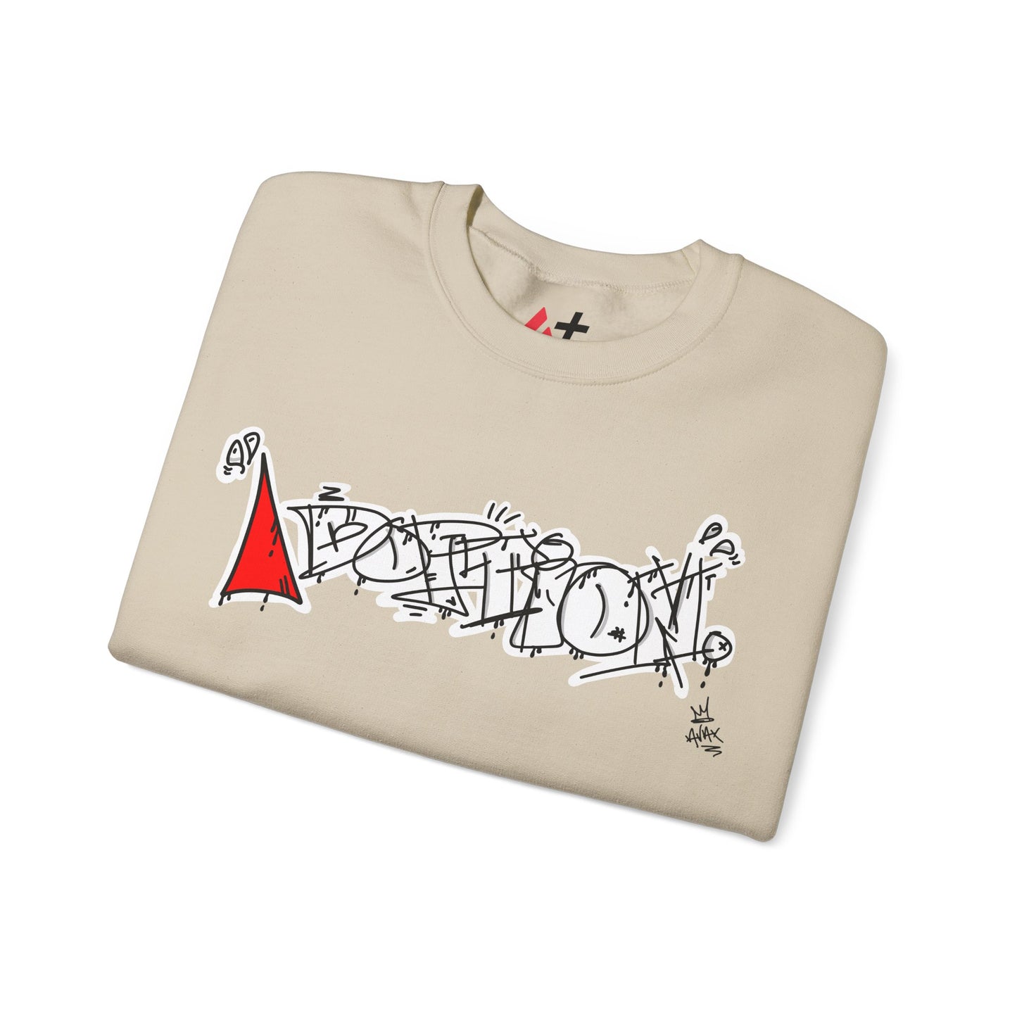 Black Avalanche Adoption Graffiti Sweatshirt