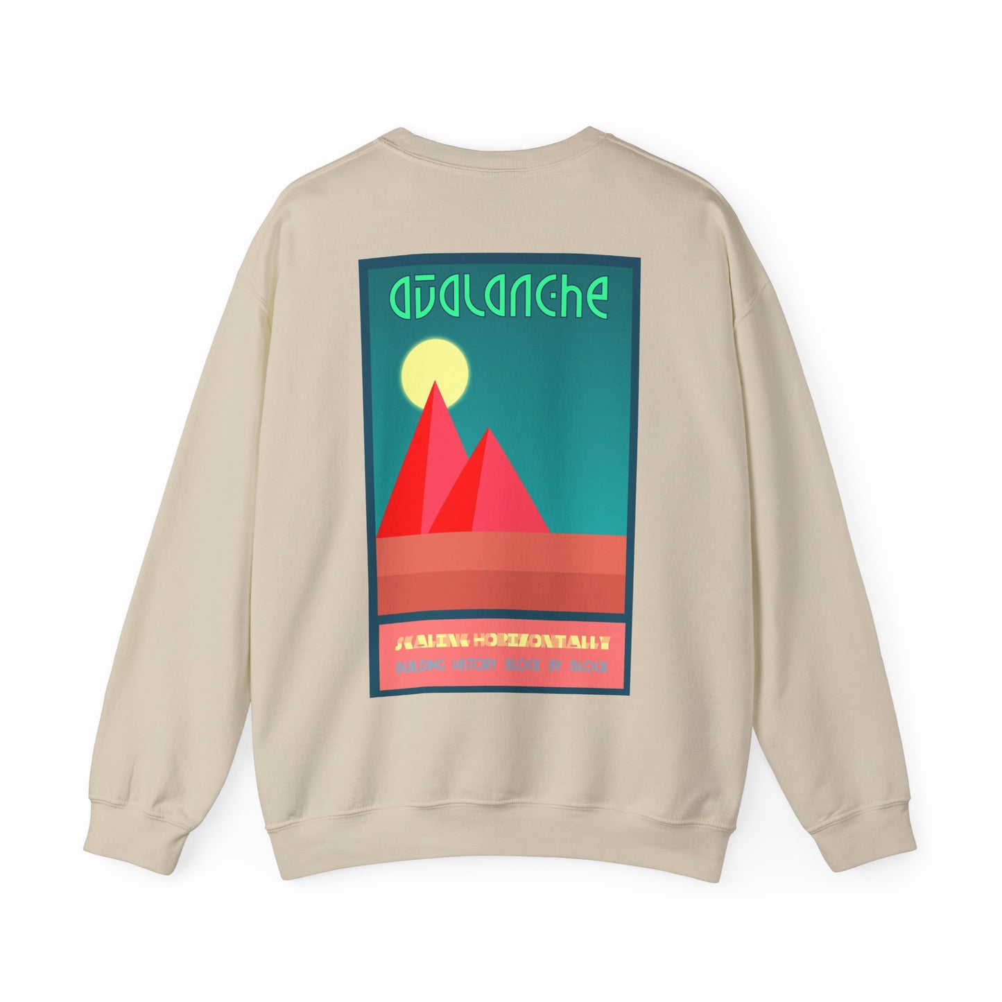 Avalanche Where Capital Connects Optical Illusion Sweatshirt