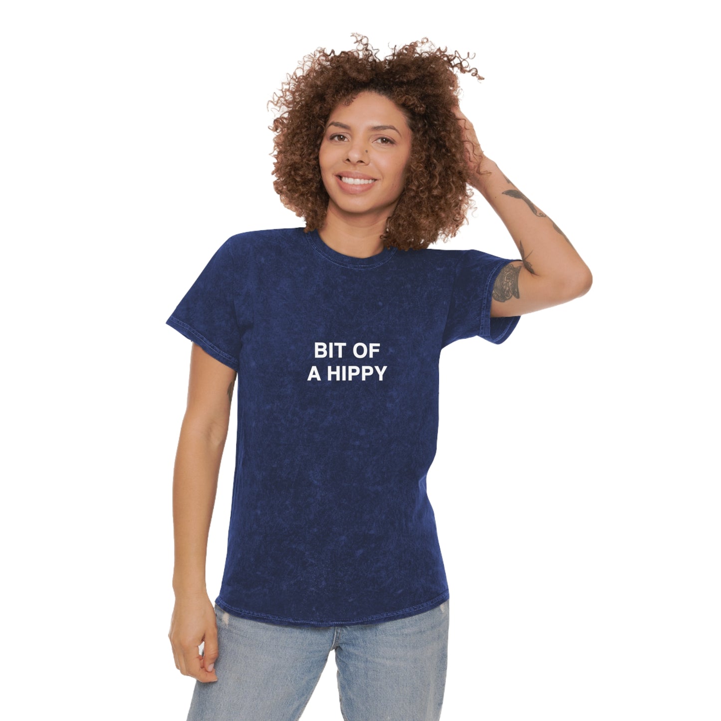 Bit of a hippy Unisex Mineral Wash T-Shirt