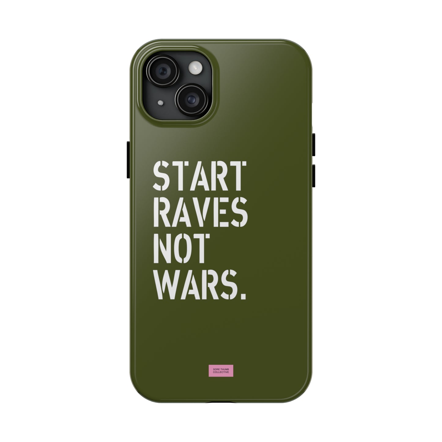 Start Raves Not Wars iPhone Case