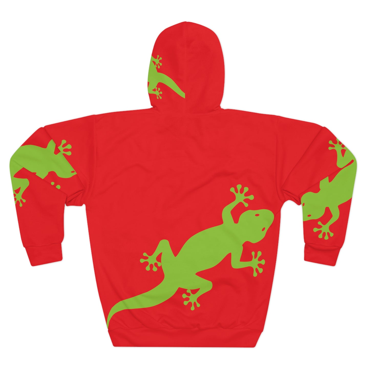 Gecko Inu print hoody red