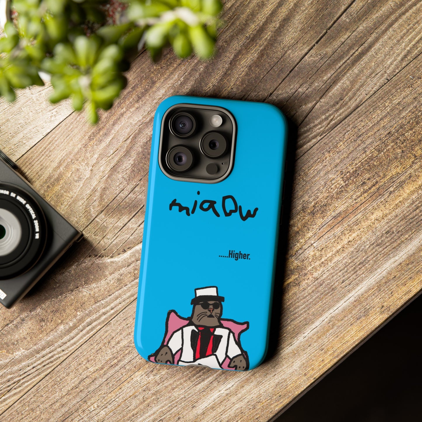 $MIAOW Phone case - Harder - Bright blue