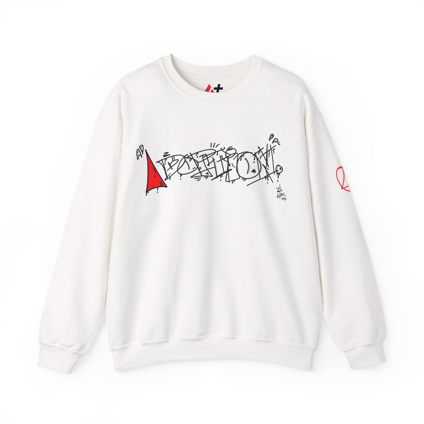 Black Avalanche Adoption Graffiti Sweatshirt