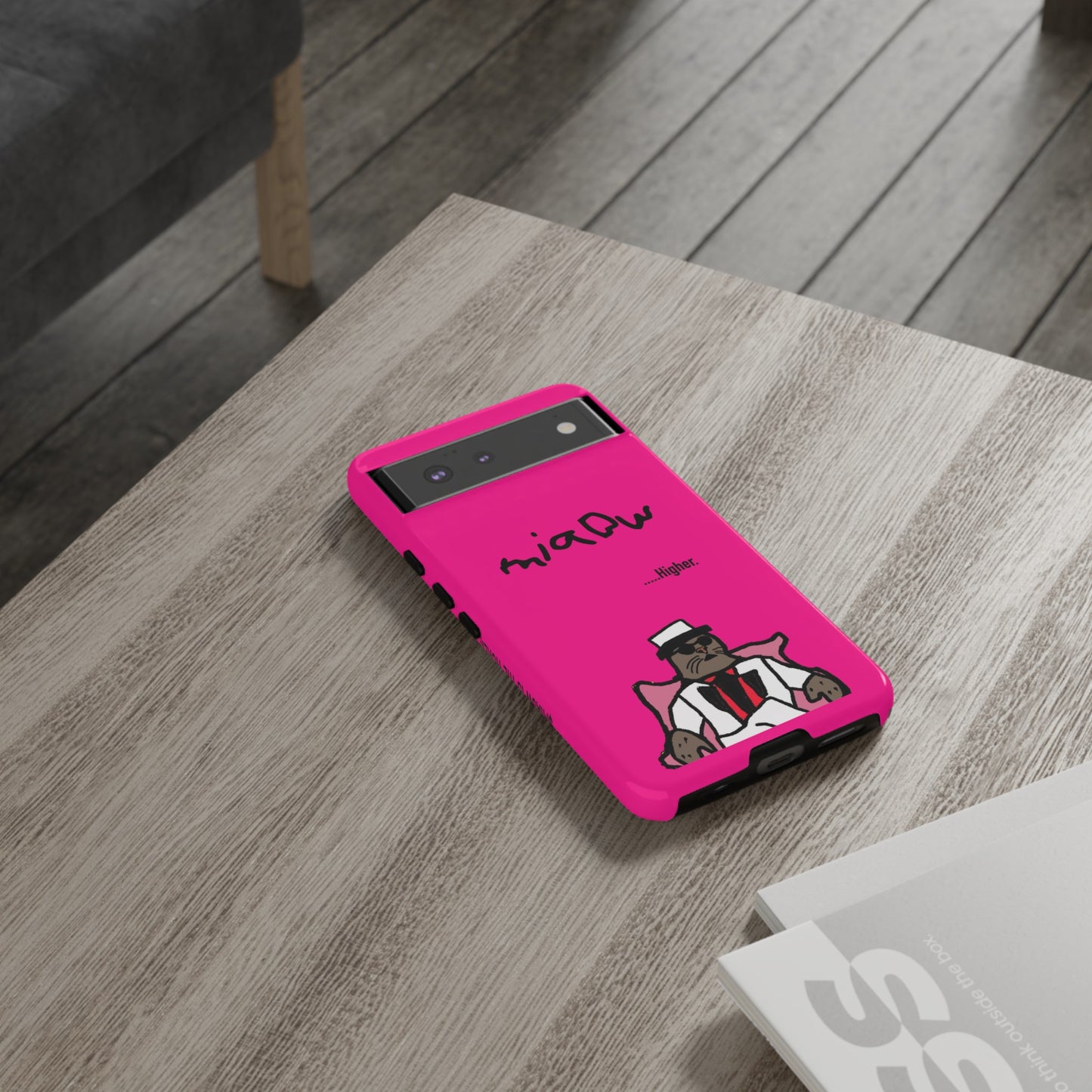 $MIAOW Phone case - Harder - Hot pink