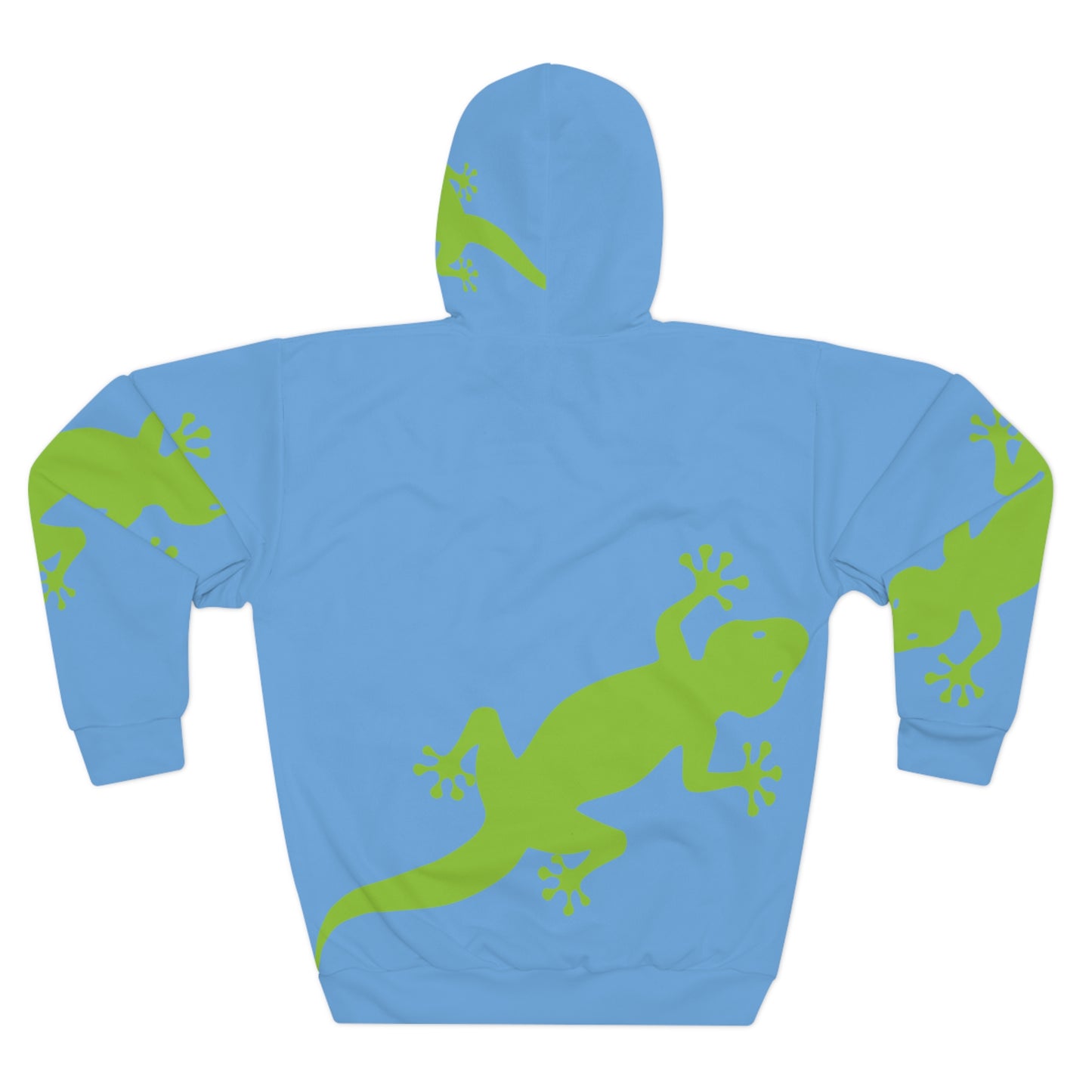 Gecko Inu print hoody blue