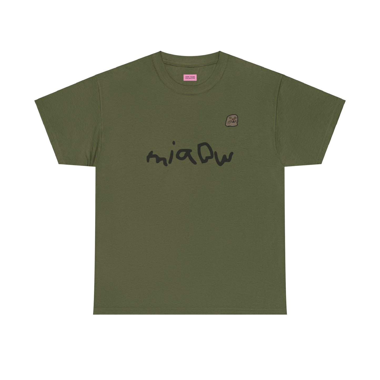 $ MIAOW harder print T shirt