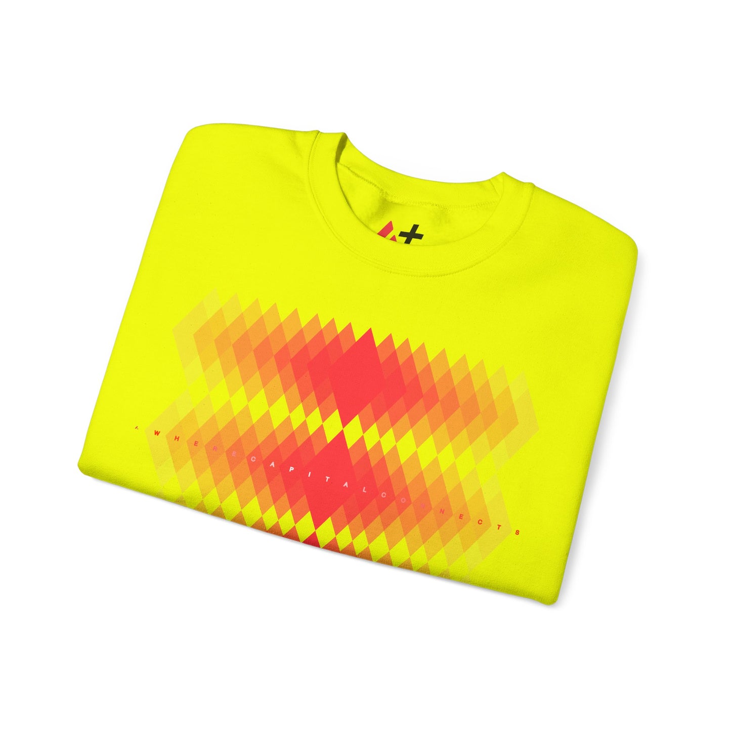 Avalanche Where Capital Connects Optical Illusion Sweatshirt
