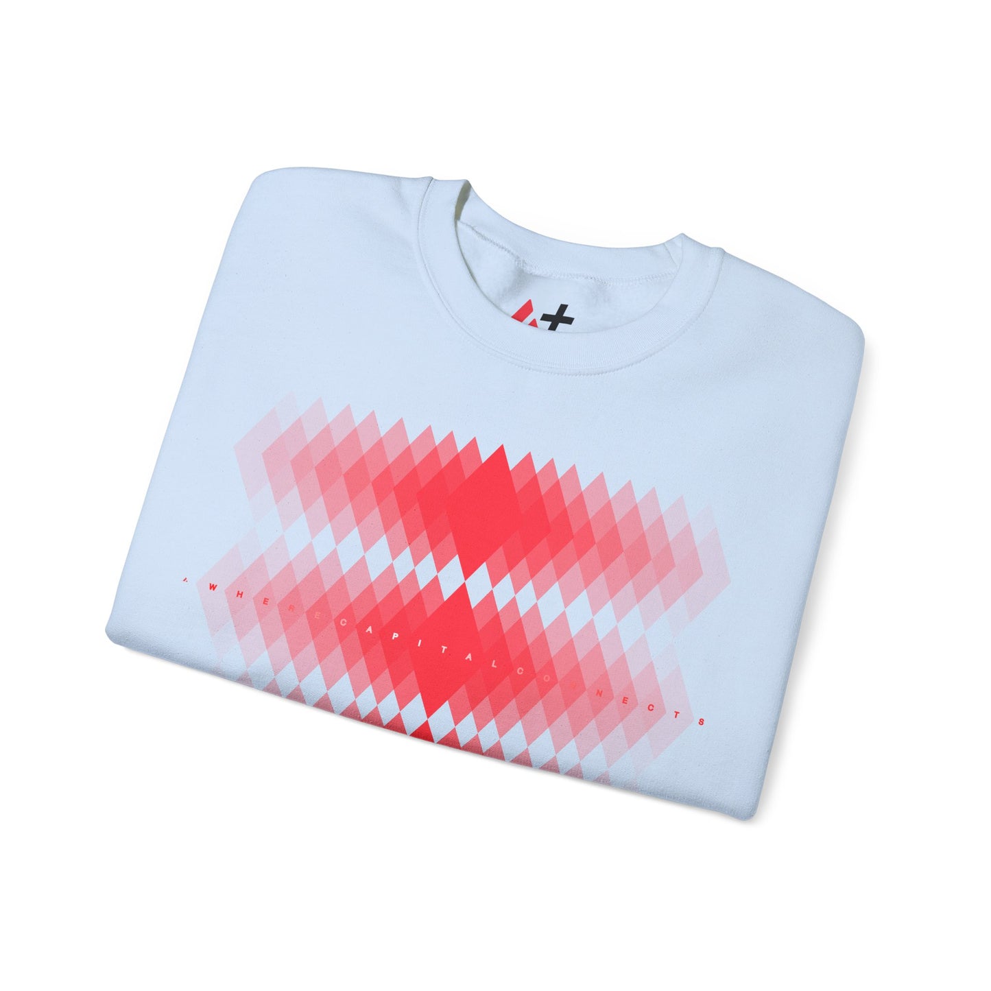 Avalanche Where Capital Connects Optical Illusion Sweatshirt