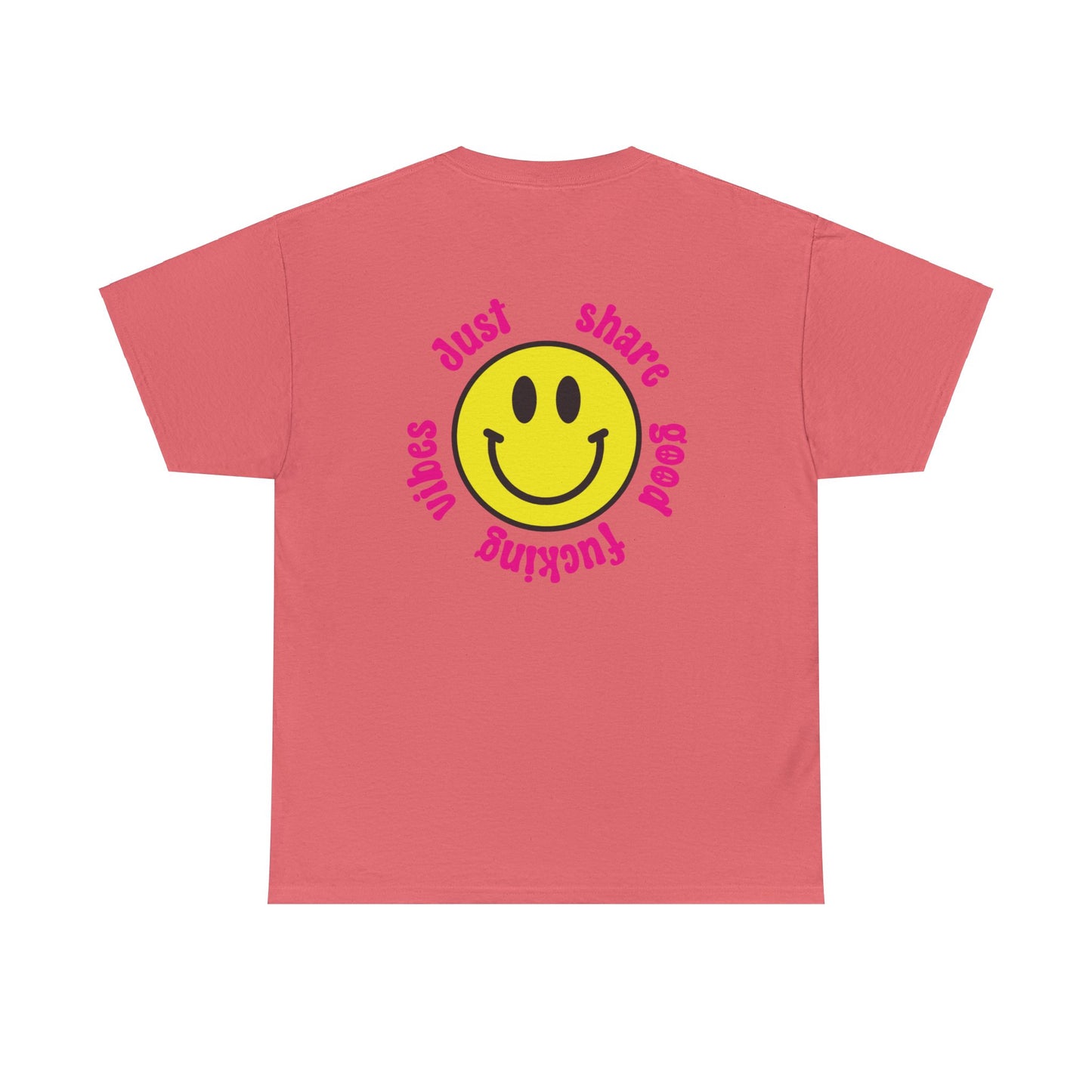 Share Good Fucking Vibes back print t-shirt