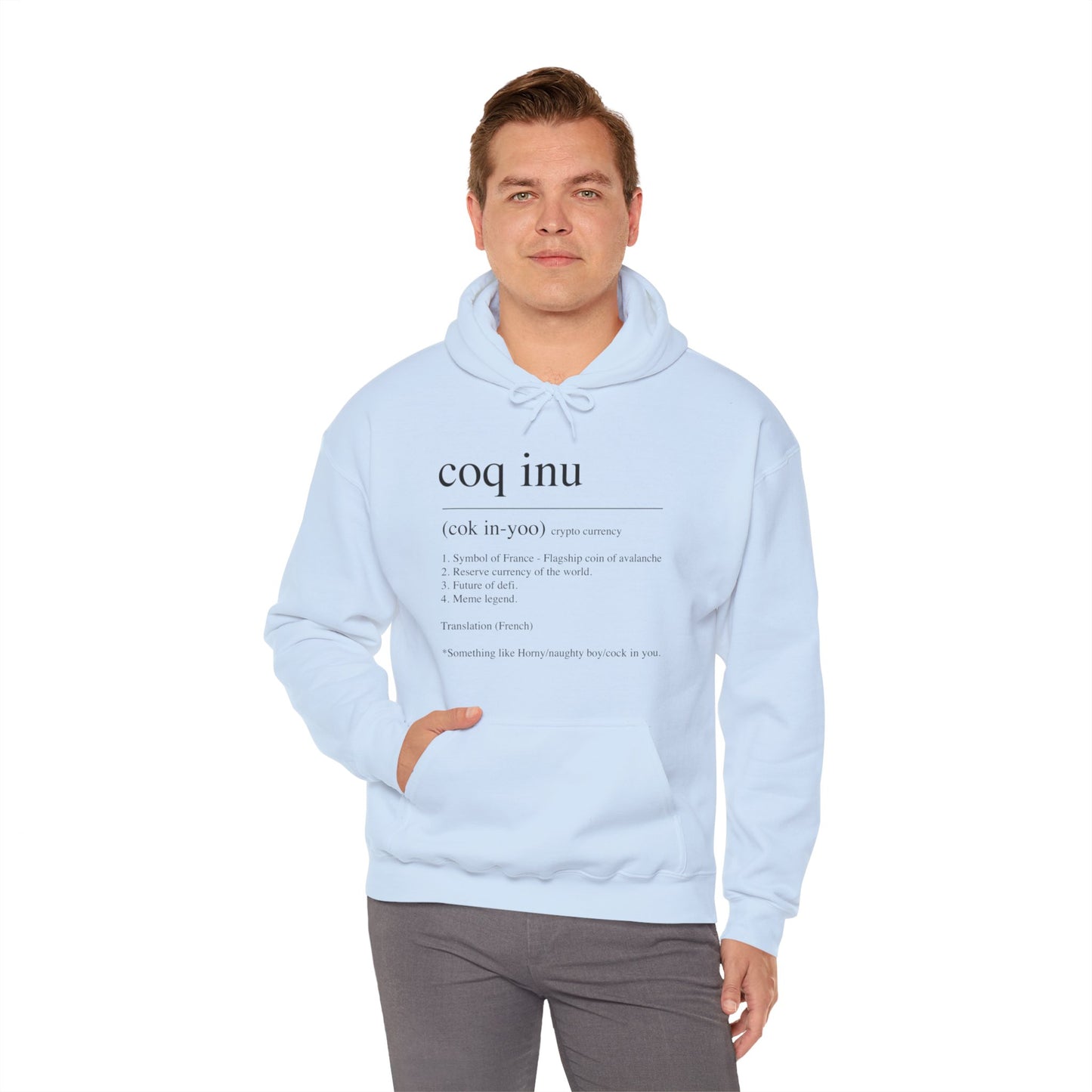 COQ Inu Dictionary definition hooded top