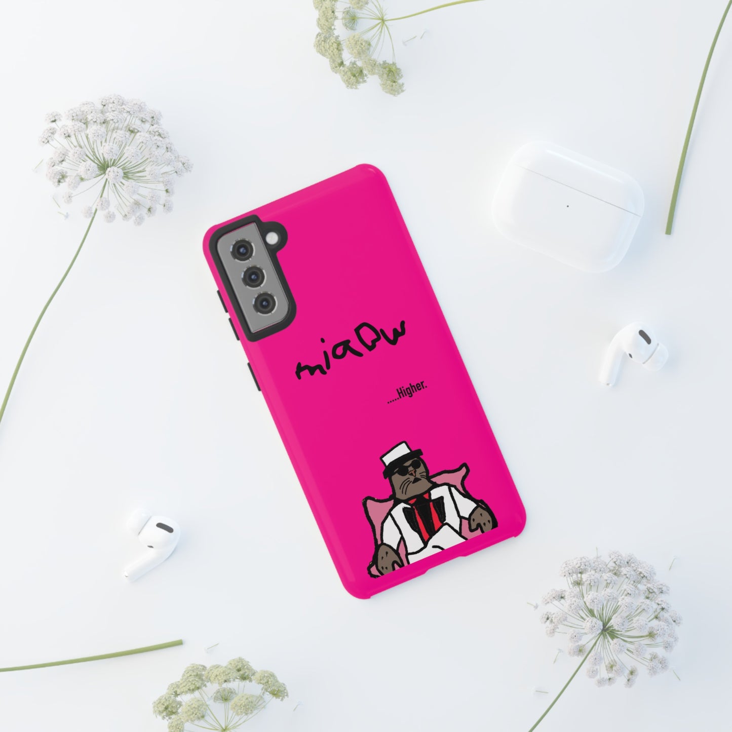 $MIAOW Phone case - Harder - Hot pink