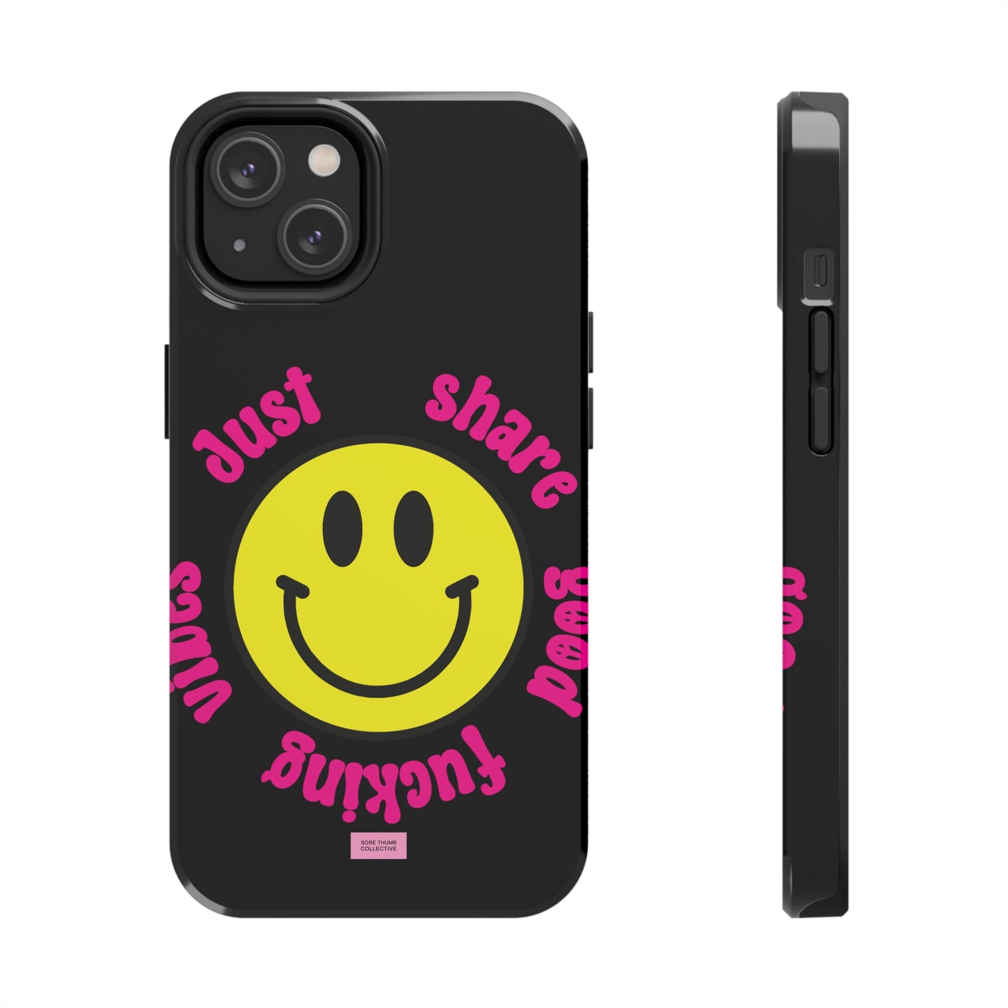 Good Vibes Smiley Face iPhone Case