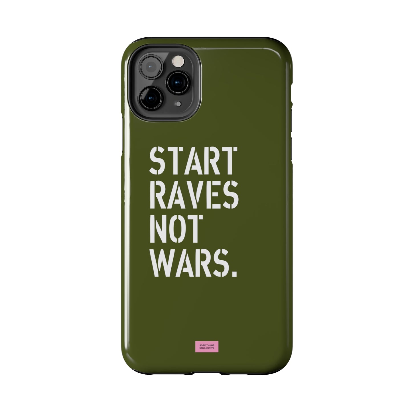 Start Raves Not Wars iPhone Case