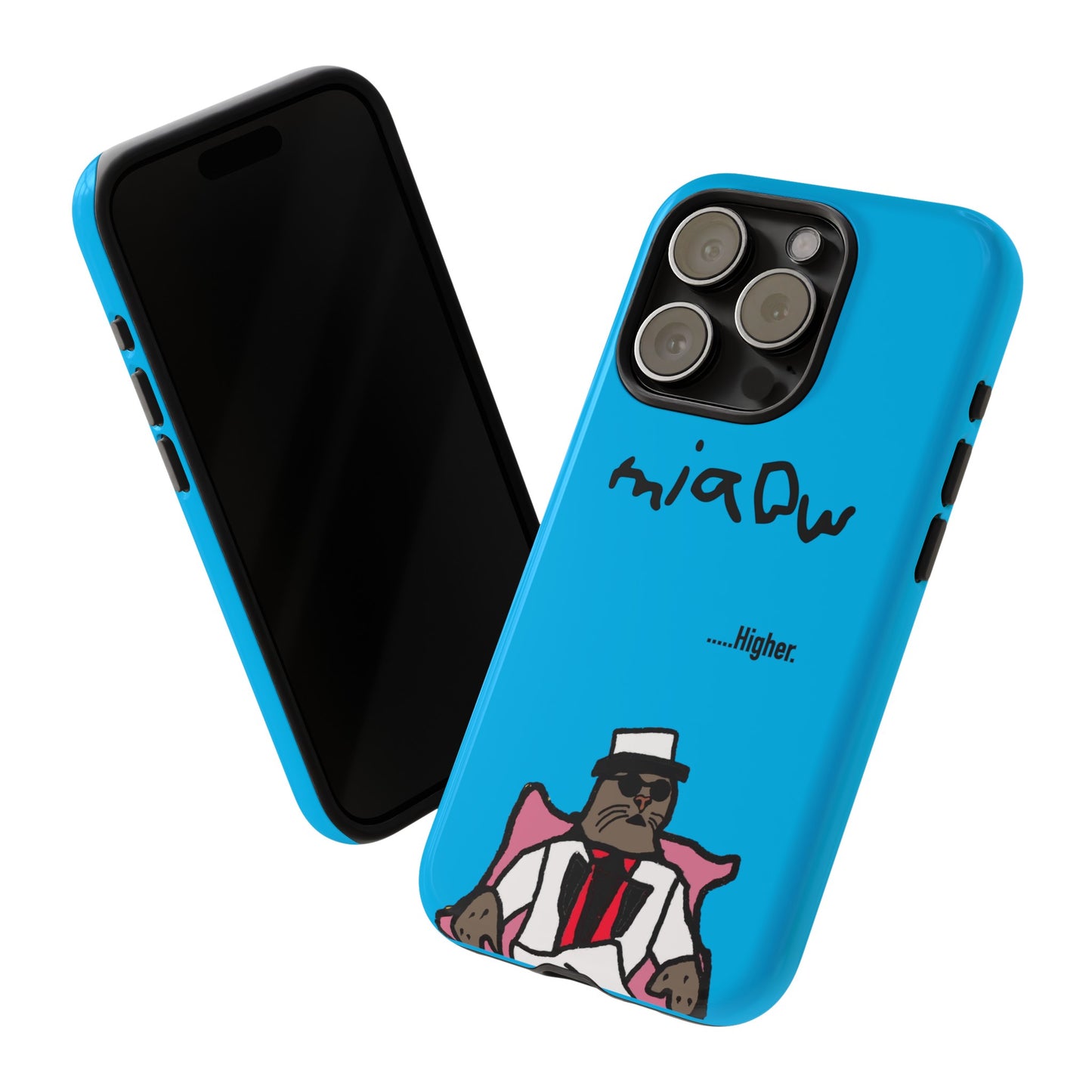 $MIAOW Phone case - Harder - Bright blue